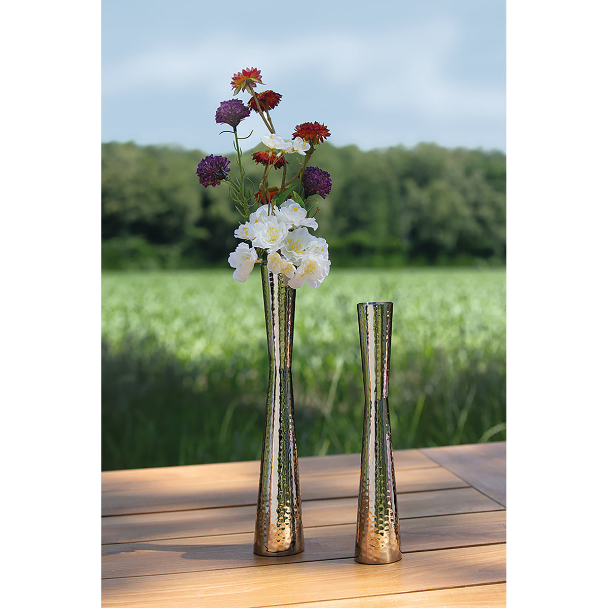 DESSA Vase silberfarben