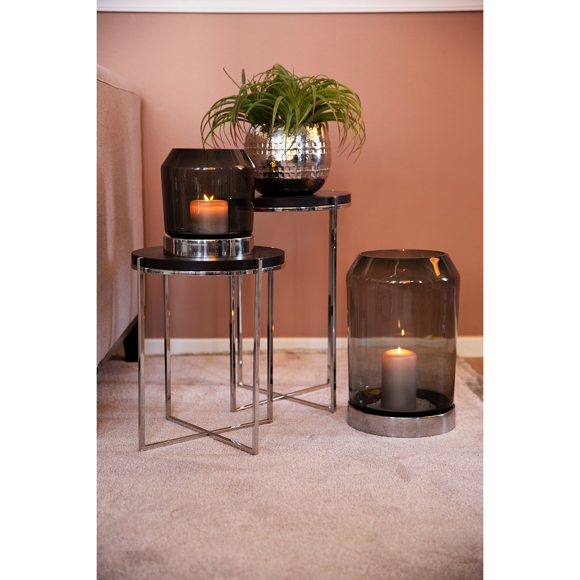 CARUS Übertöpfe silberfarben