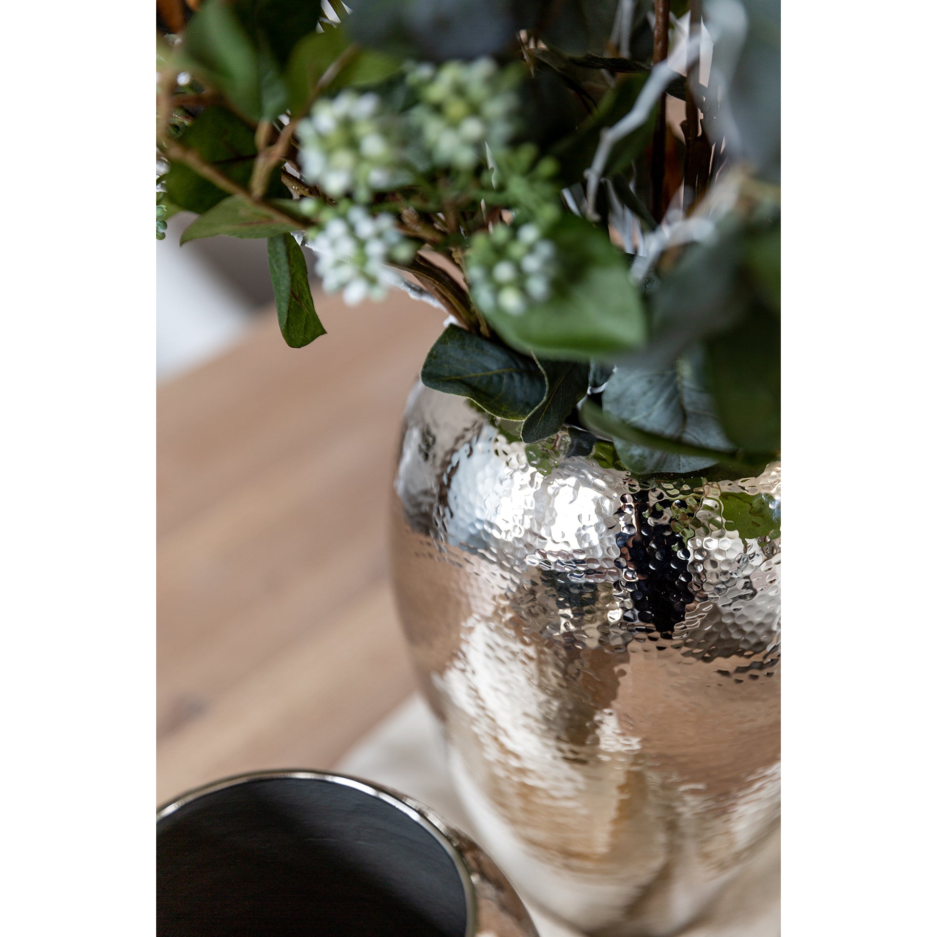 MALANA Vase silberfarben