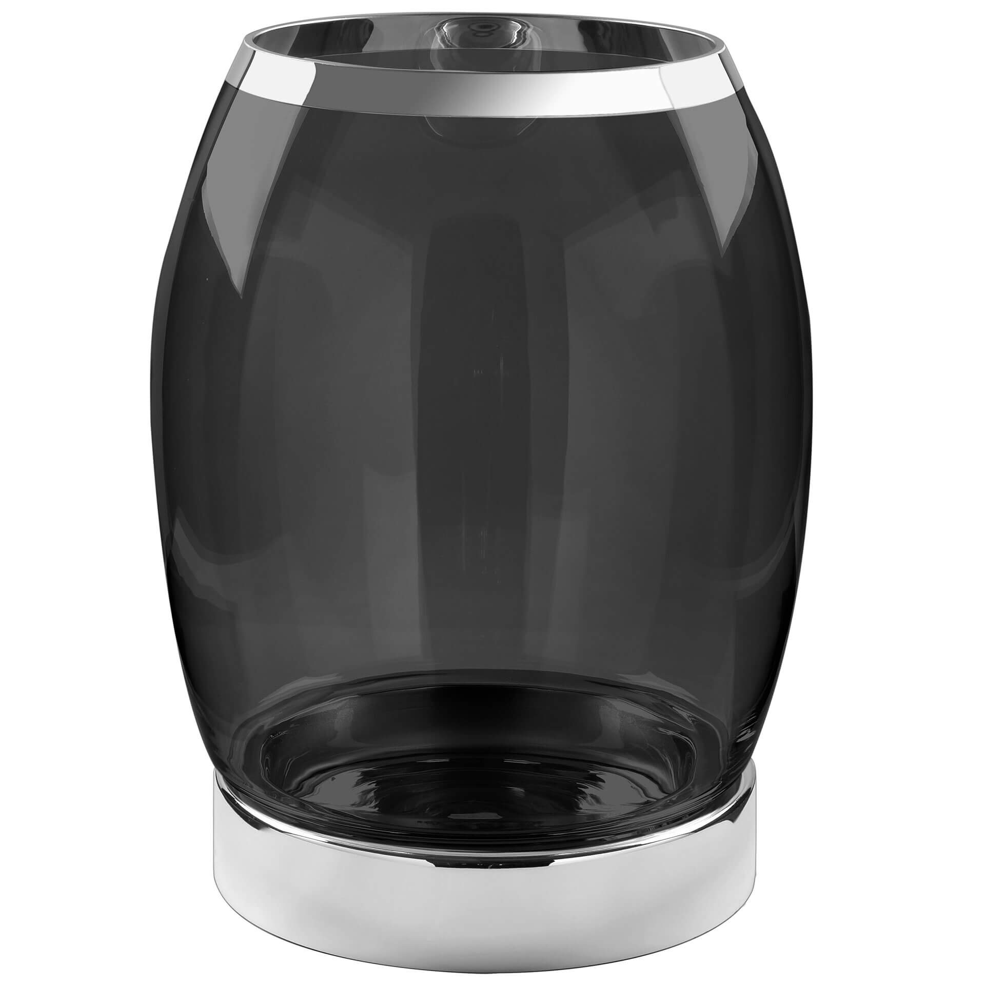 YORK Windlicht silberfarben