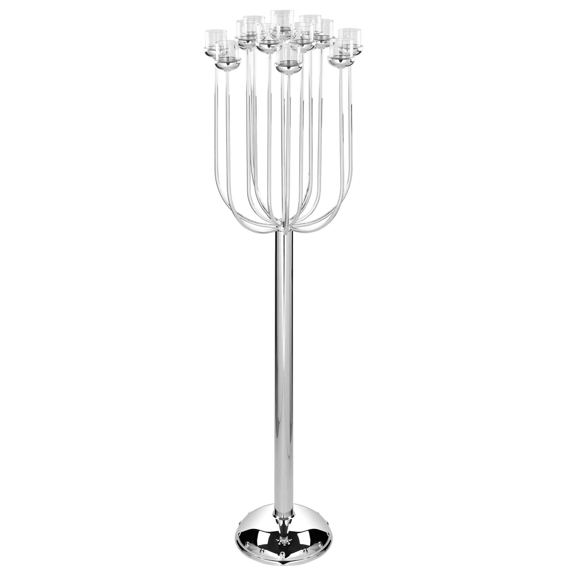 TOPLIGHT Bodenleuchter, 15-flammig silberfarben