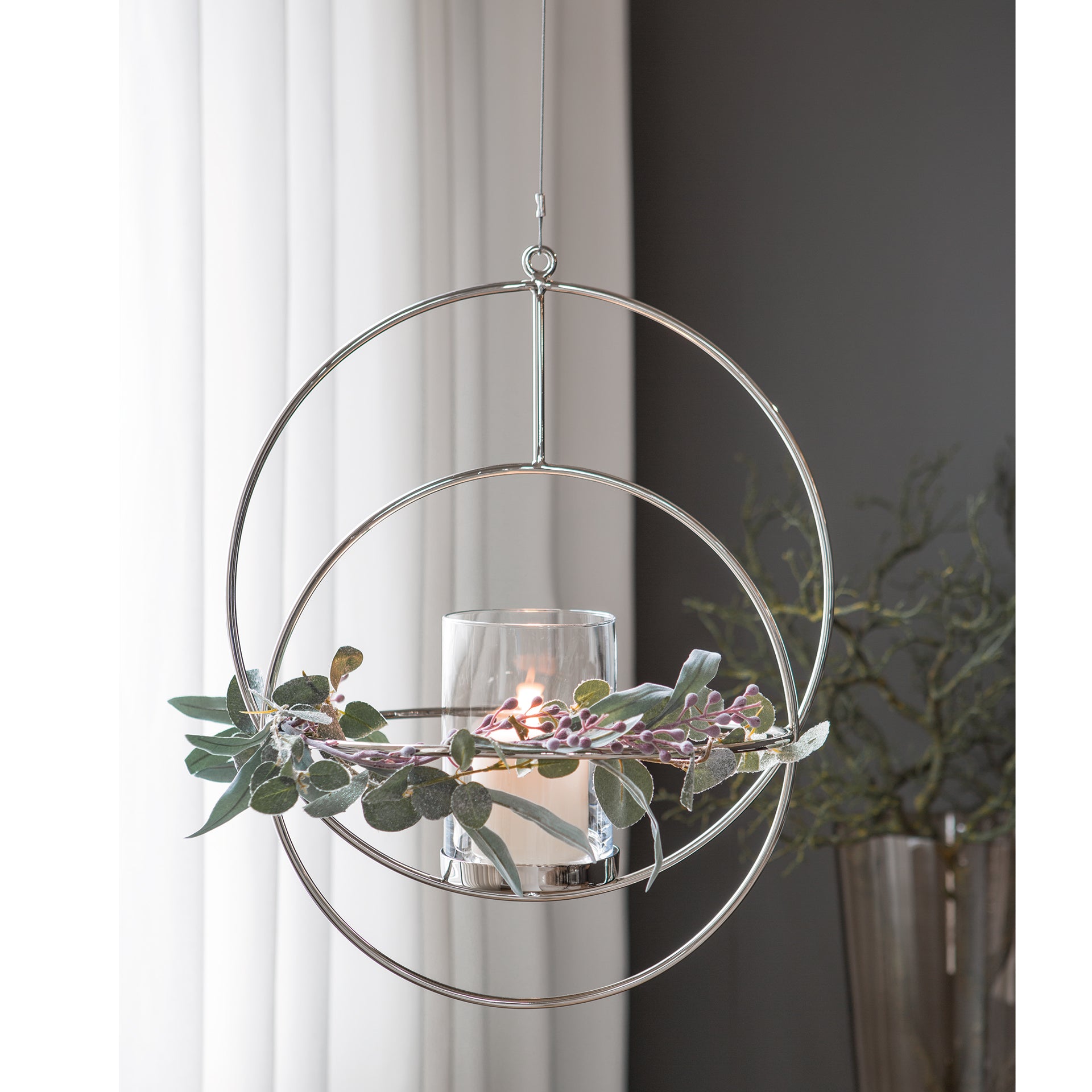 LUA Teelichthalter silberfarben