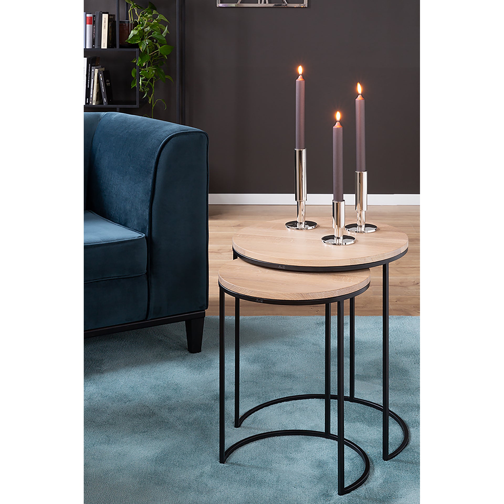 RITMO Leuchter silberfarben