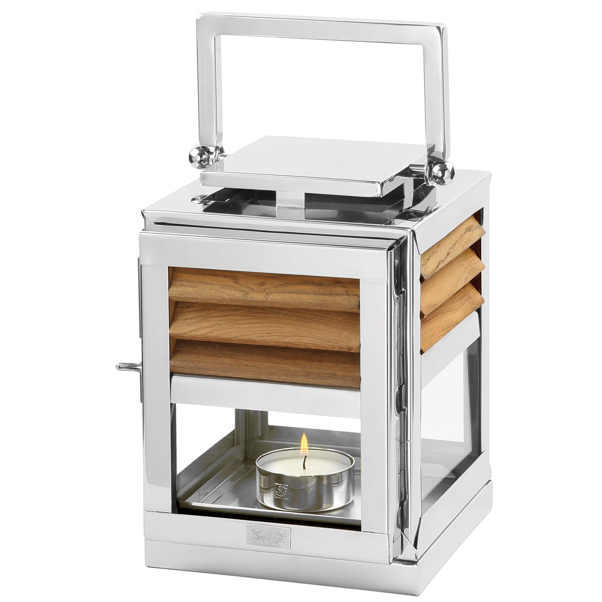 GENUA Laterne silberfarben