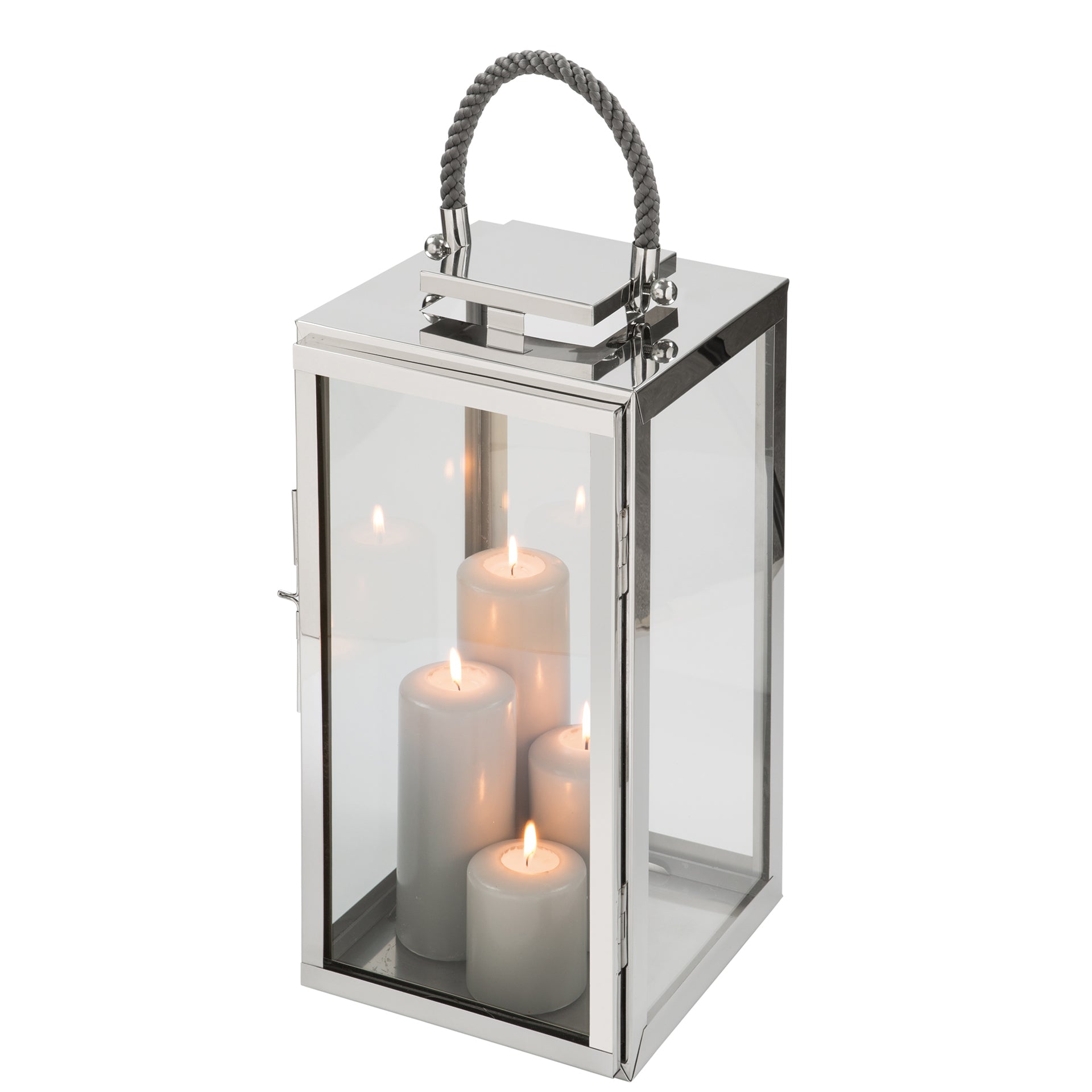 SEVILLA Laterne silberfarben