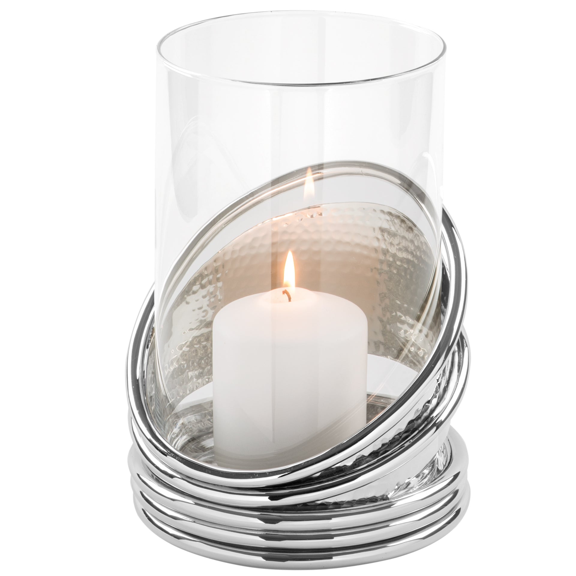 COLETTE Windlicht silberfarben