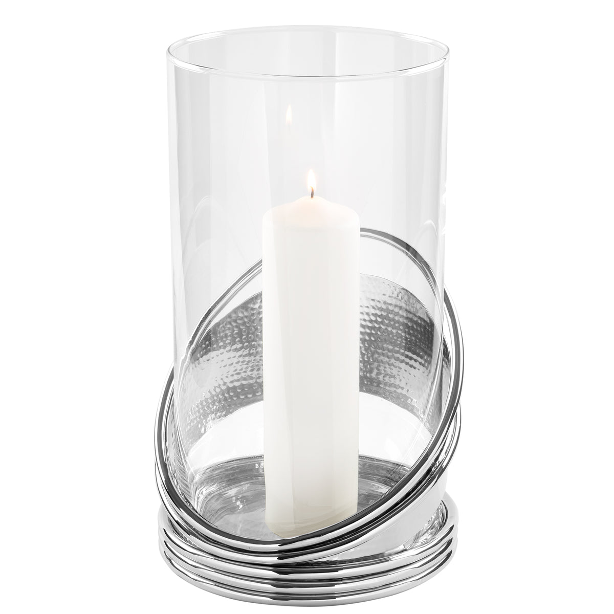 COLETTE Windlicht silberfarben