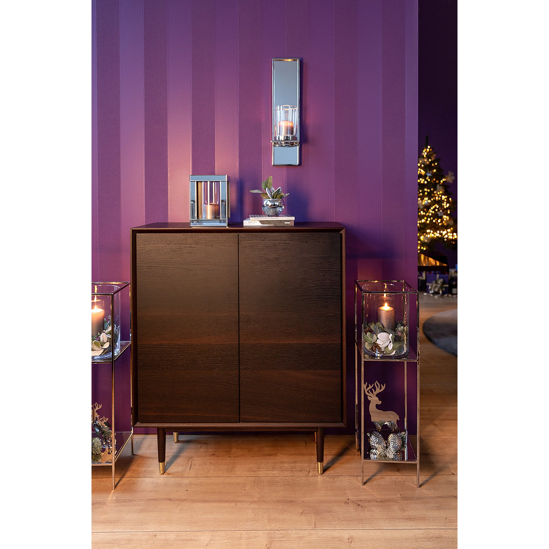 ADRIAN Highboard dunkelbraun