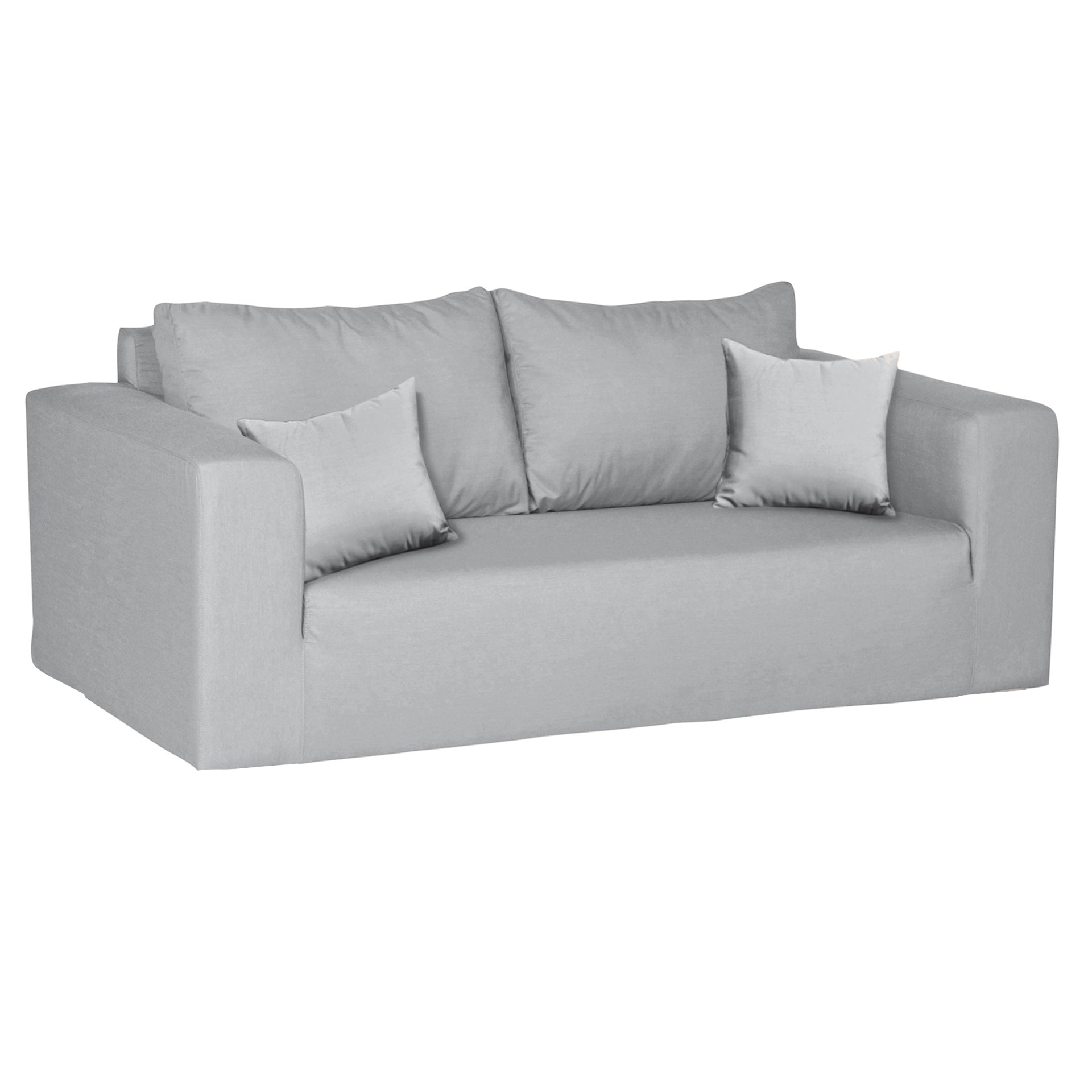 CARLO Komplettbezug für 2 - Sitzer hellgrau