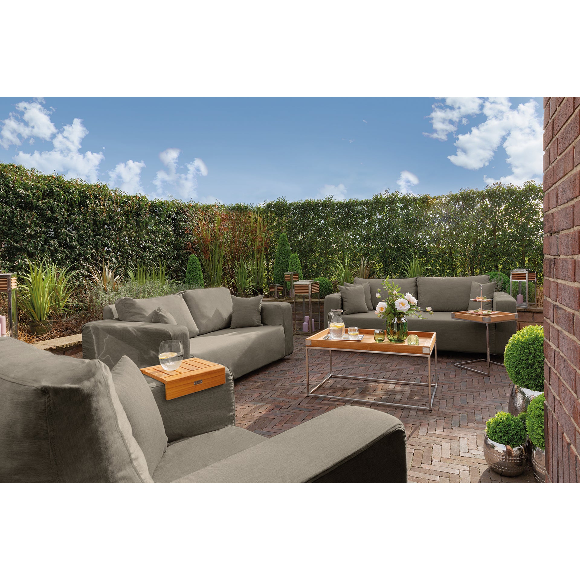 CARLO Komplettbezug für 2 - Sitzer sand