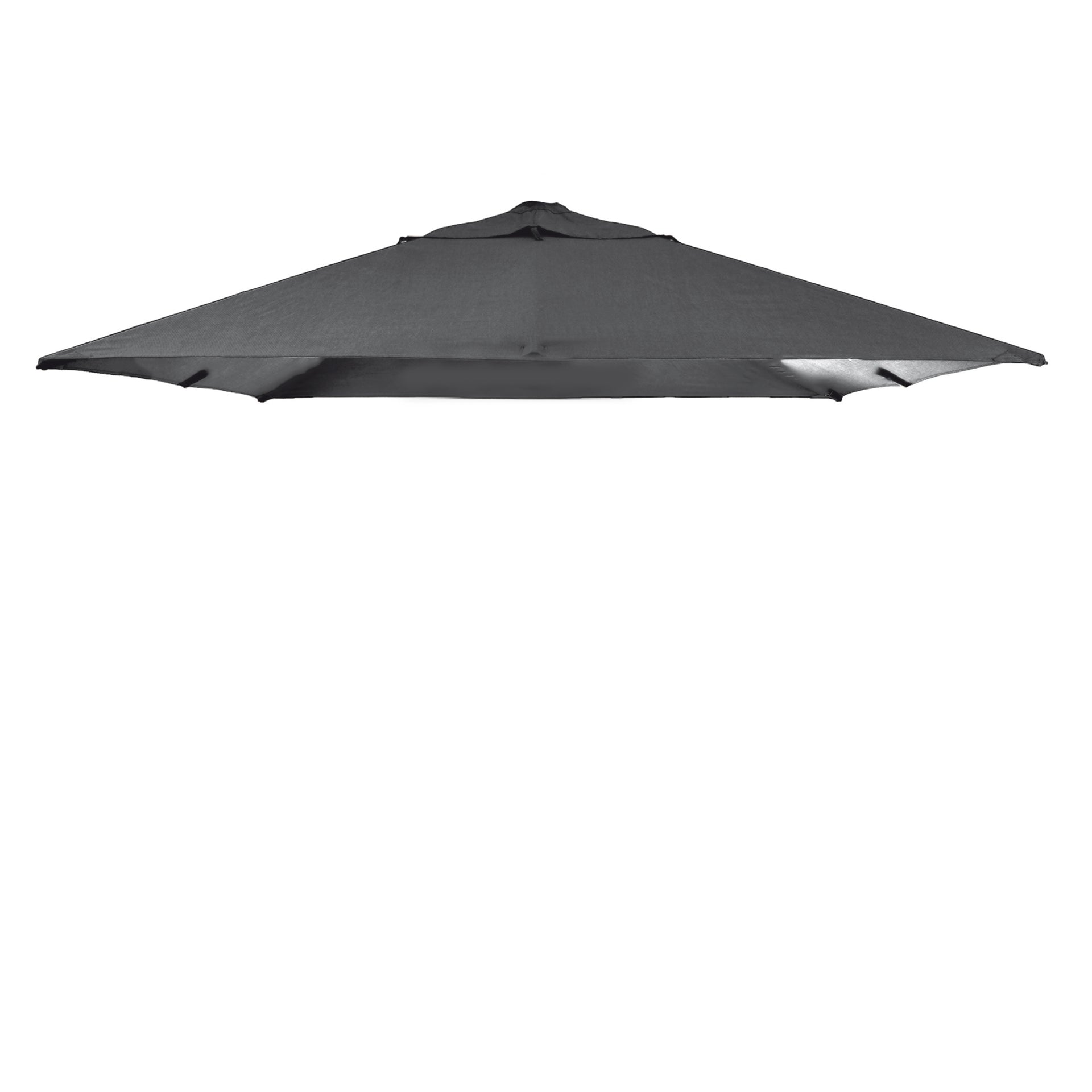 CARLO Komplettbezug für Sonnenschirmgestell grau melange