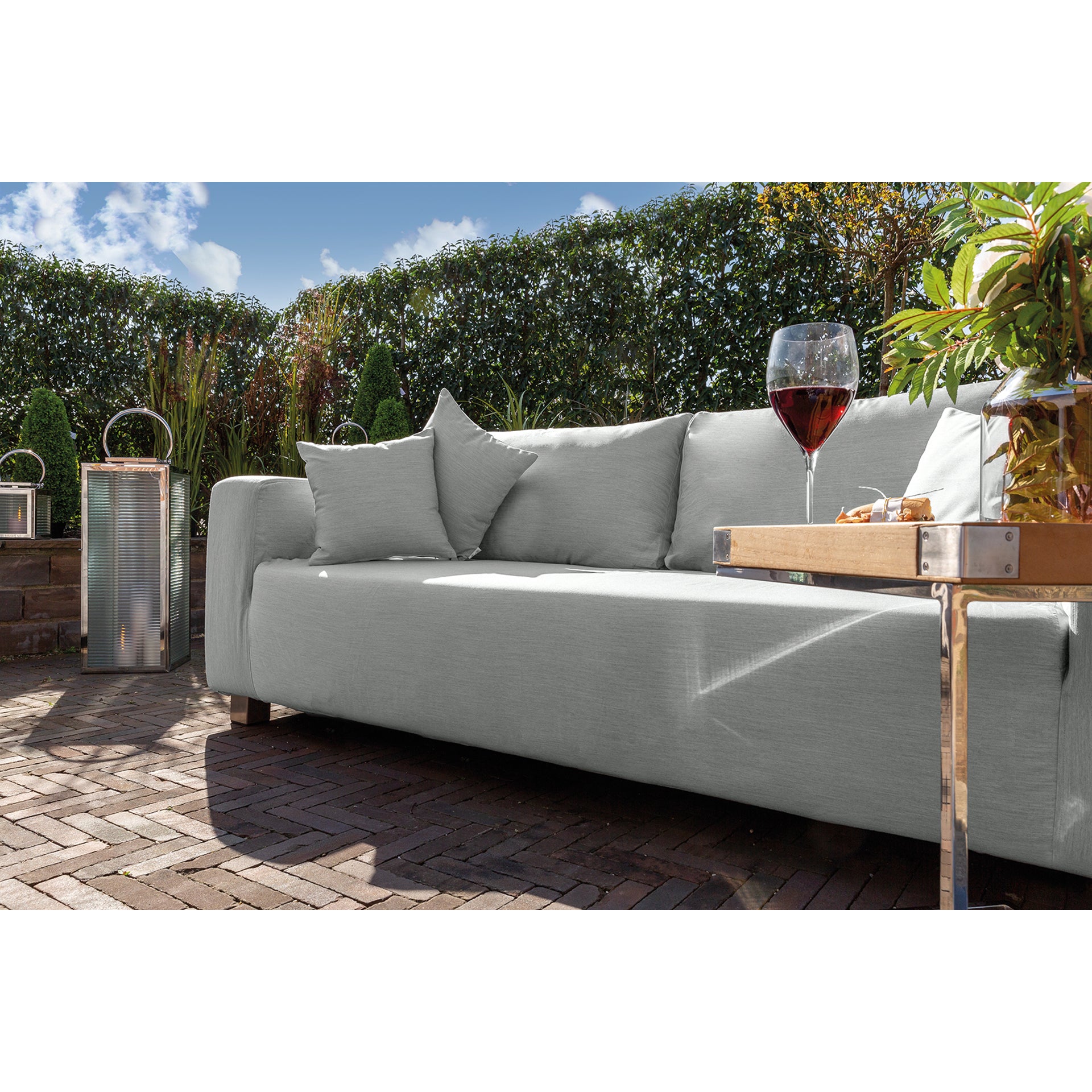 CARLO Komplettbezug für 3 - Sitzer hellgrau