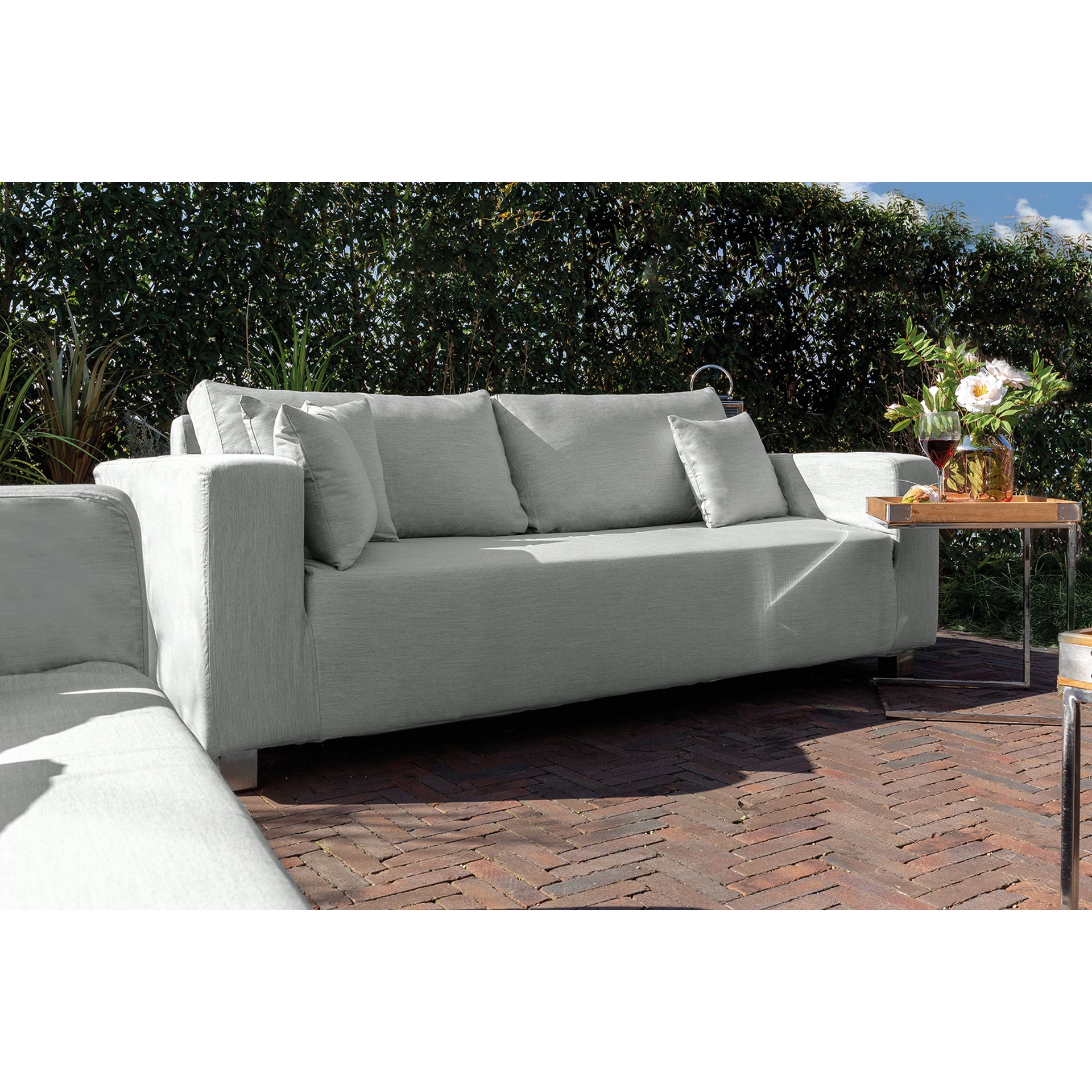 CARLO Komplettbezug für 3 - Sitzer hellgrau