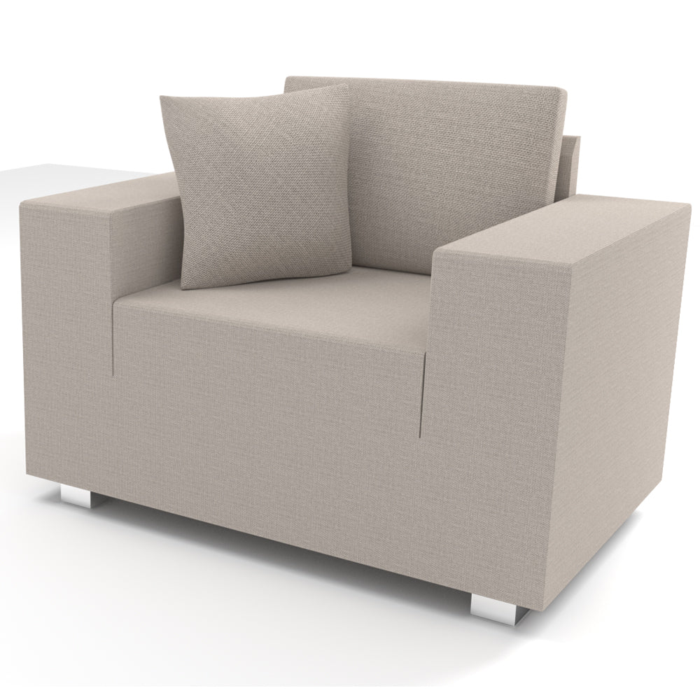 CARLO Komplettbezug für 1 - Sitzer taupe