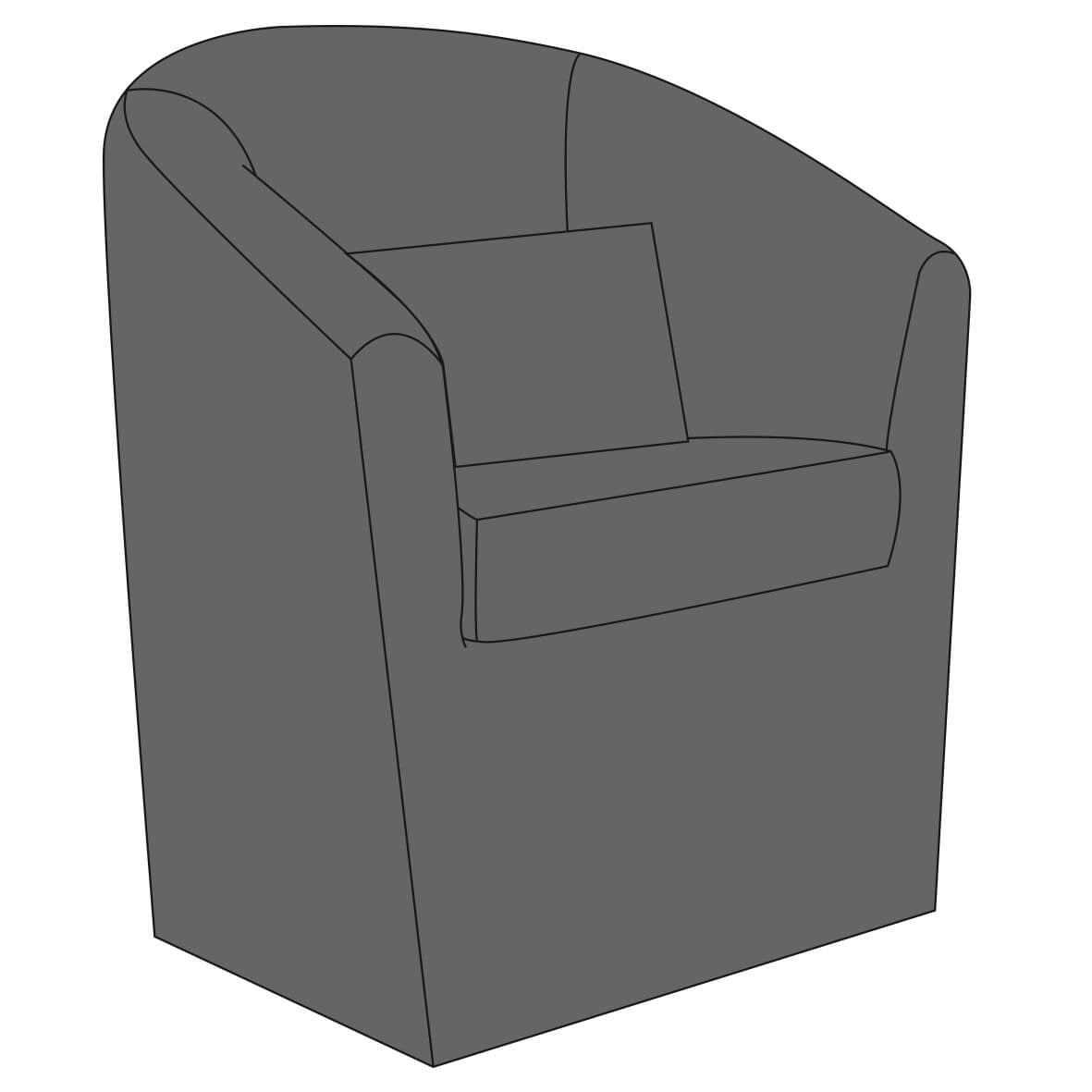 MATEO Komplettbezug für Mateo Clubchair anthrazit