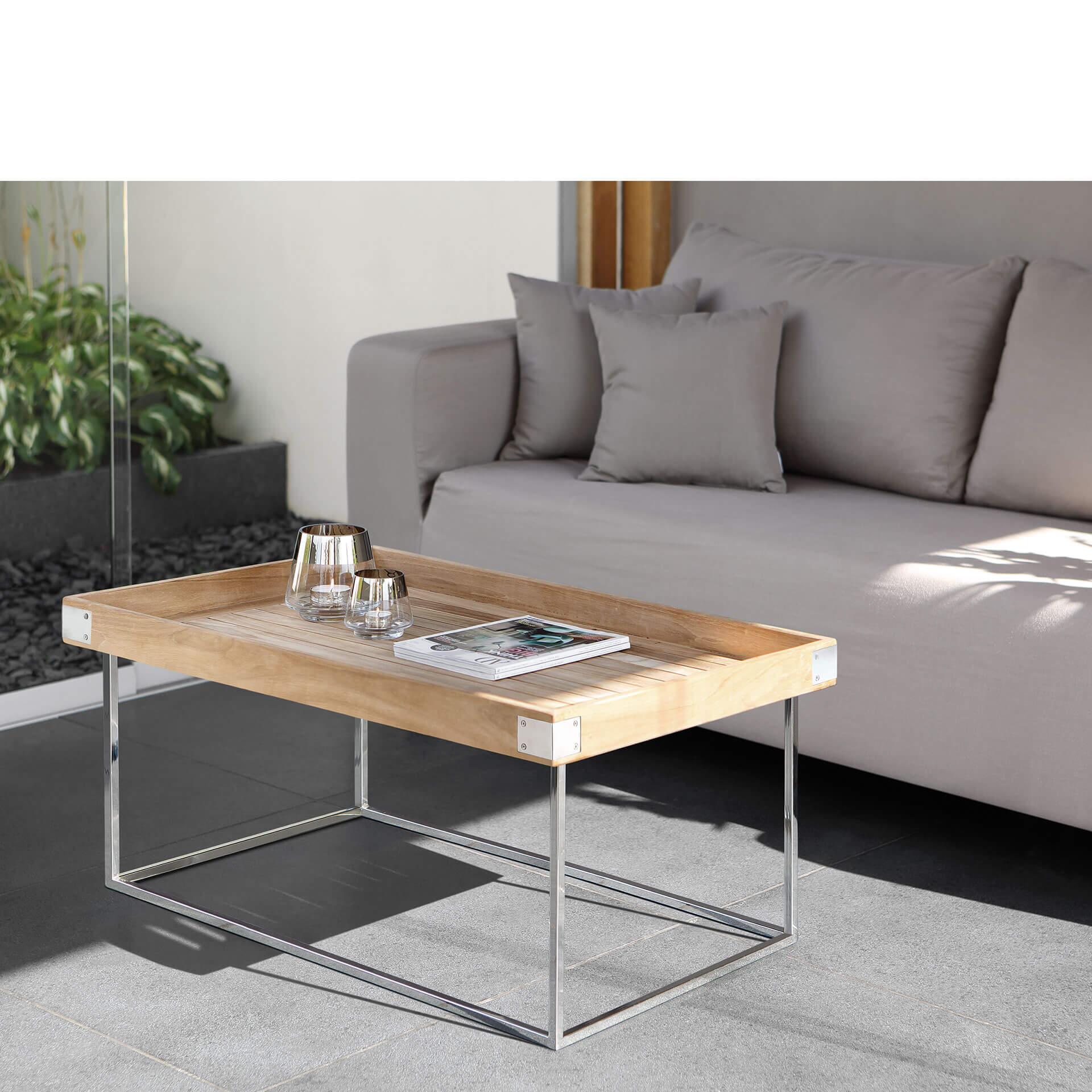 DIEGO Teaktisch natur