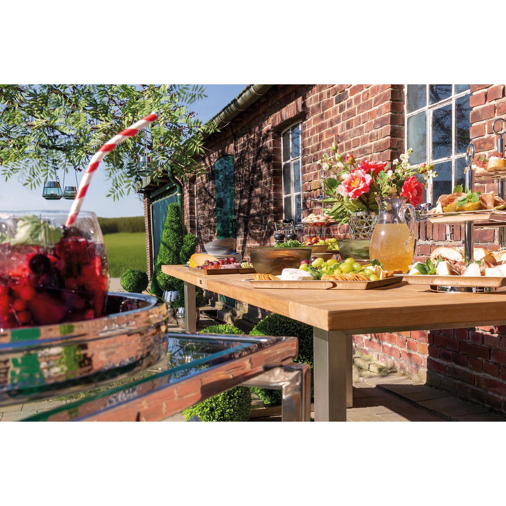 PAOLO Teaktisch natur