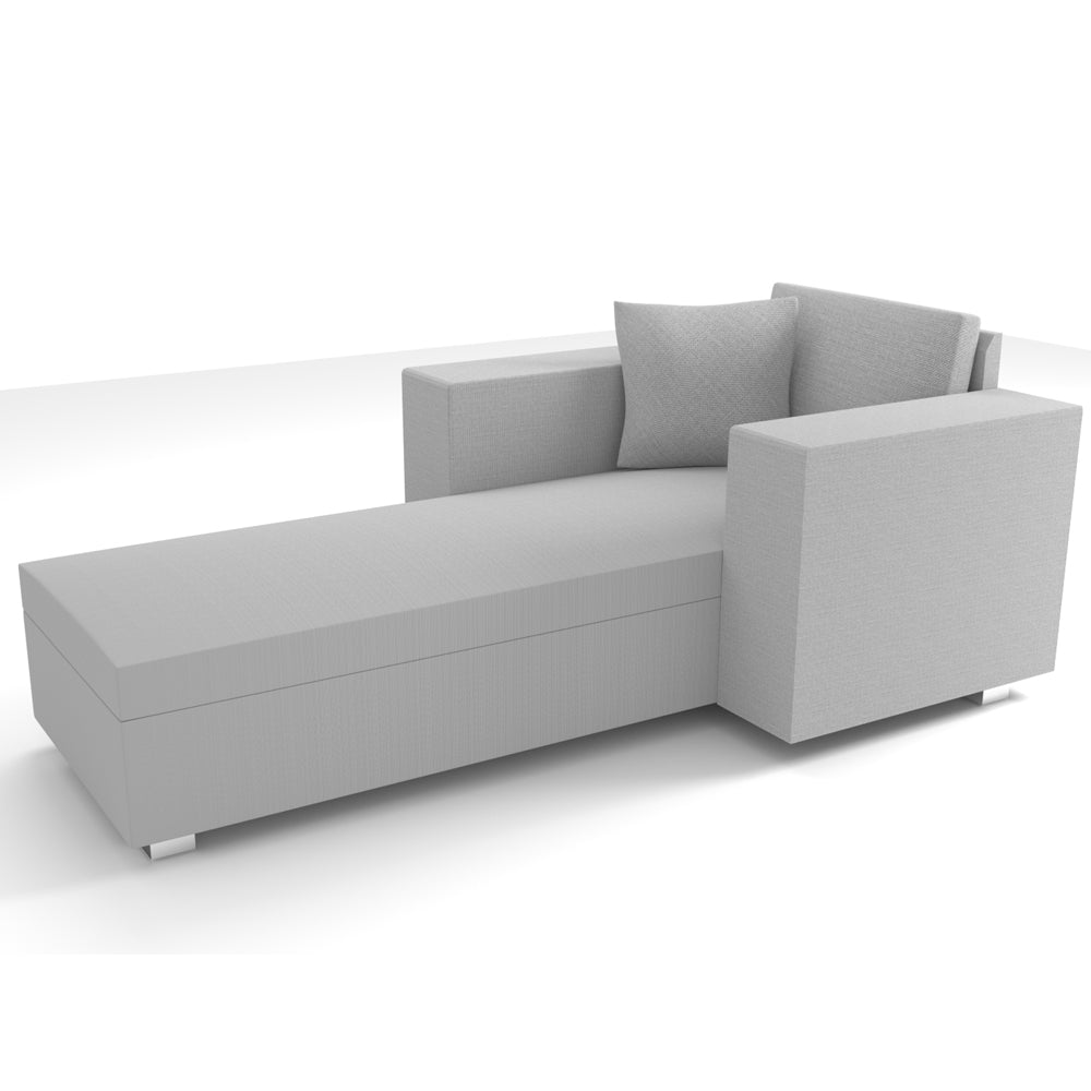 CARLO Komplettbezug für Chaise links stone