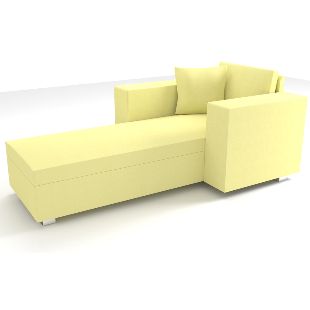 CARLO Komplettbezug für Chaise links lemon