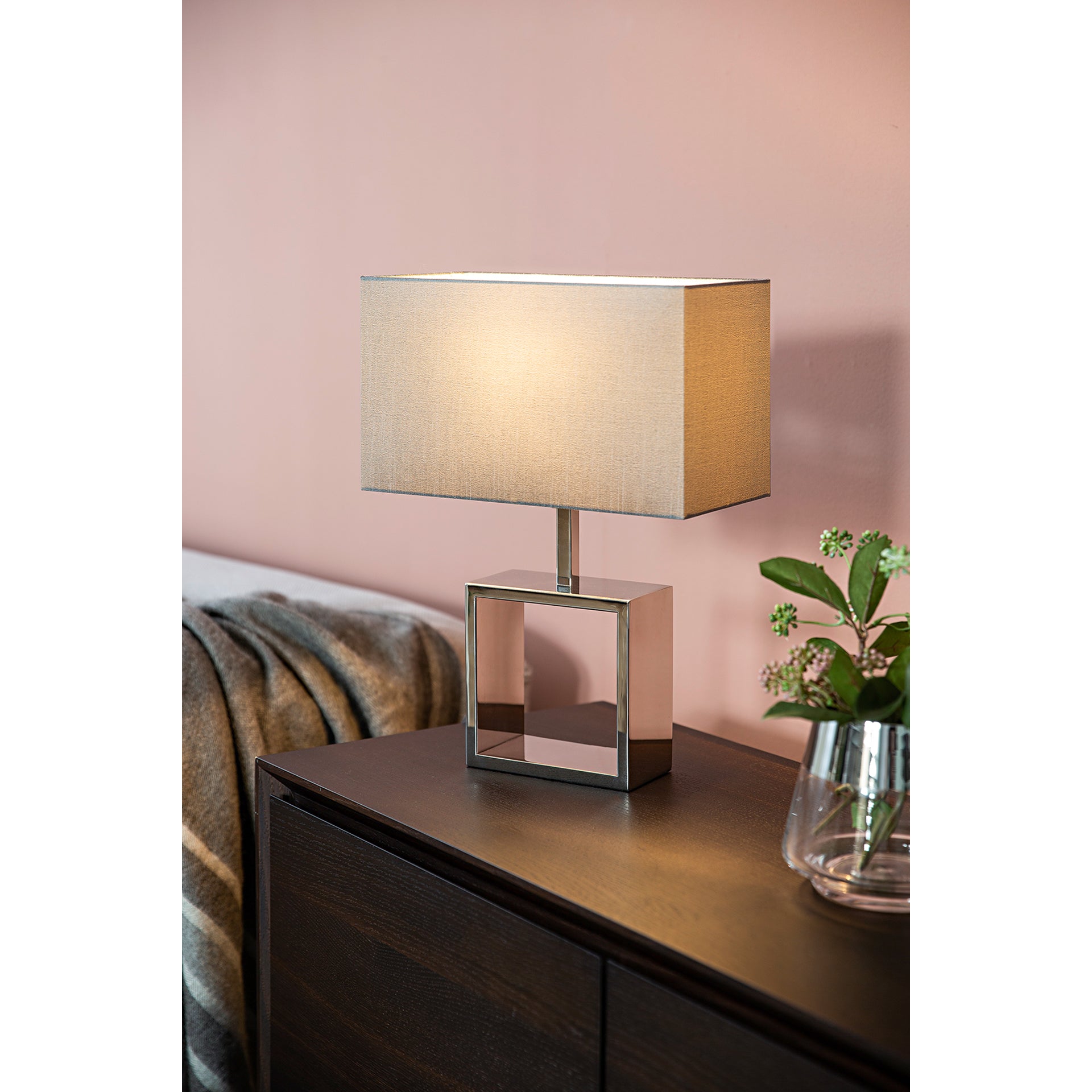 CLASS Tischleuchte Fuß silberfarben