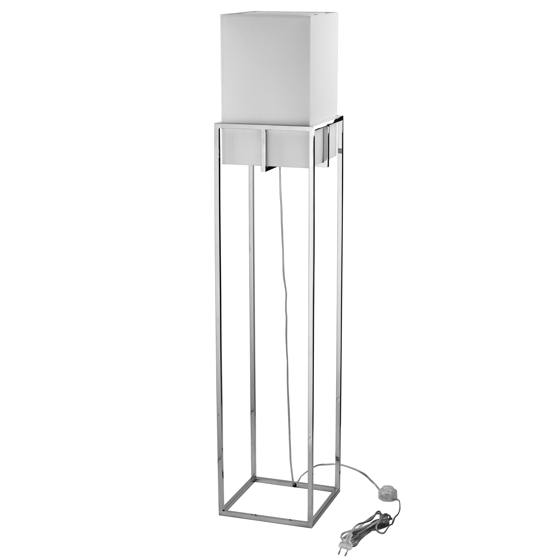 MARLOU Stehleuchte Fuß silberfarben