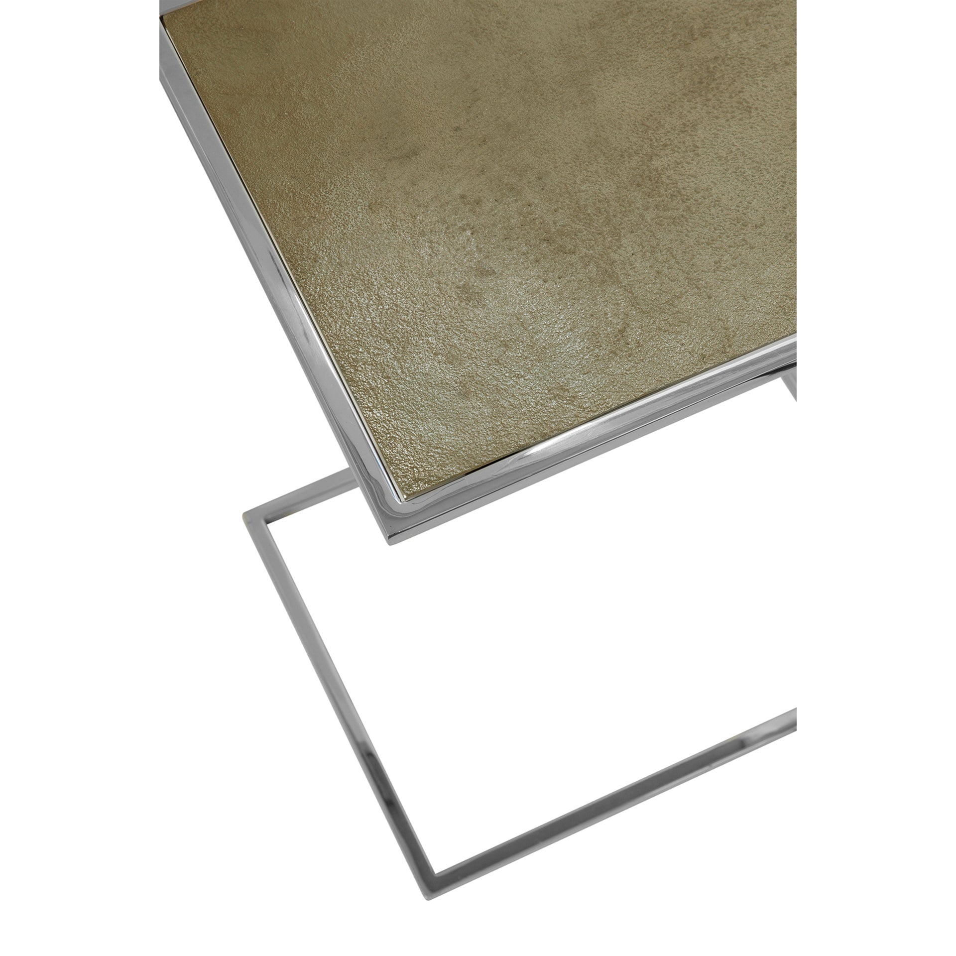 DIJON Beistelltisch silberfarben