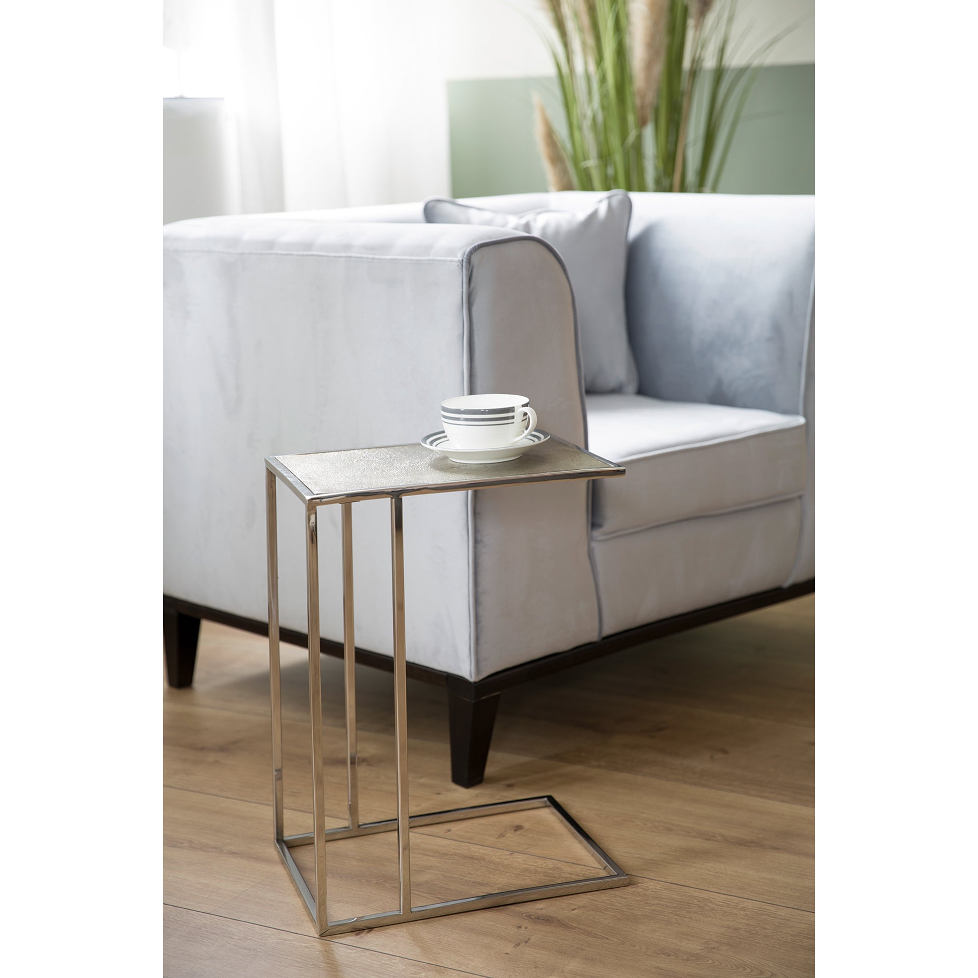 DIJON Beistelltisch silberfarben