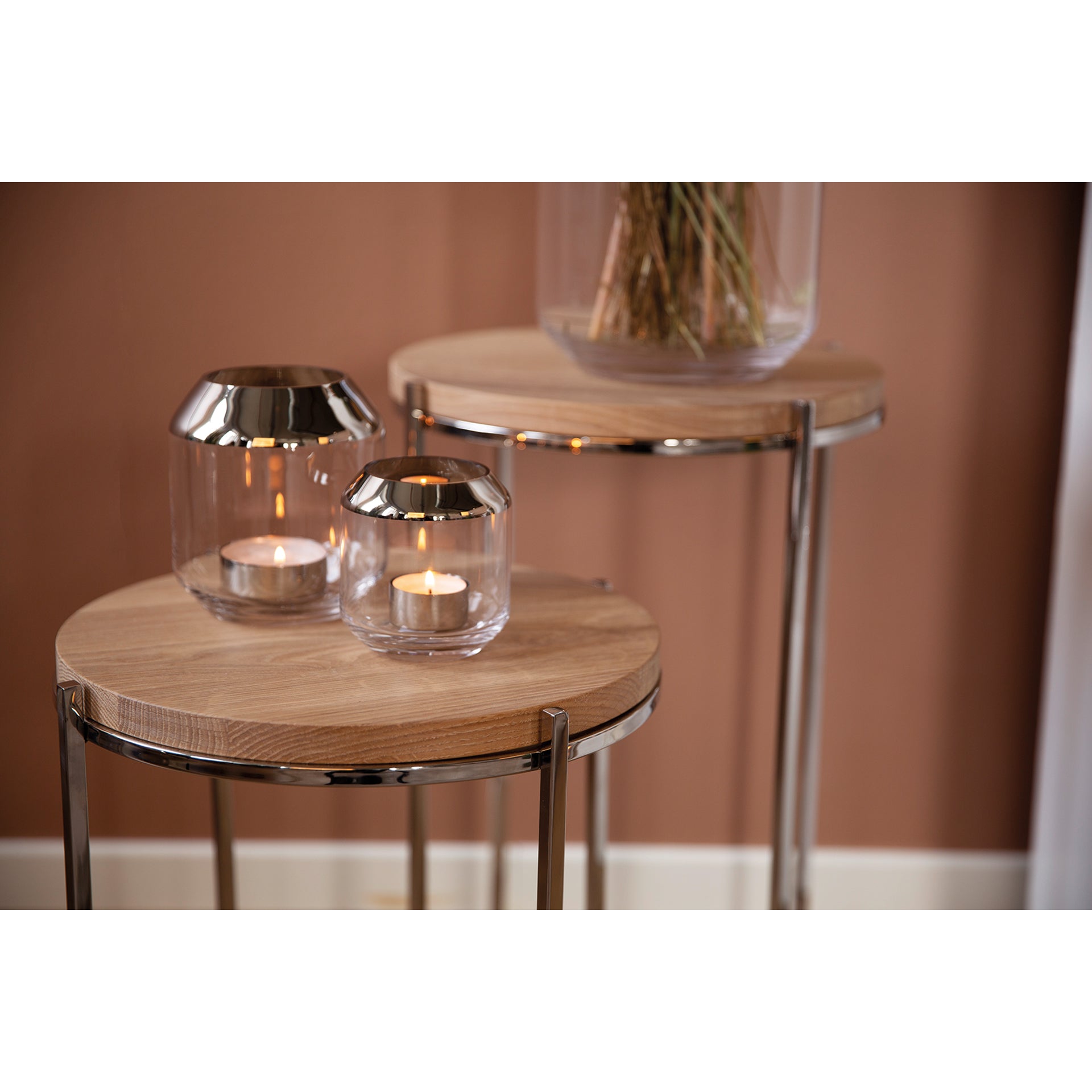 BRIXTON Beistelltisch Eiche geweißt lasiert