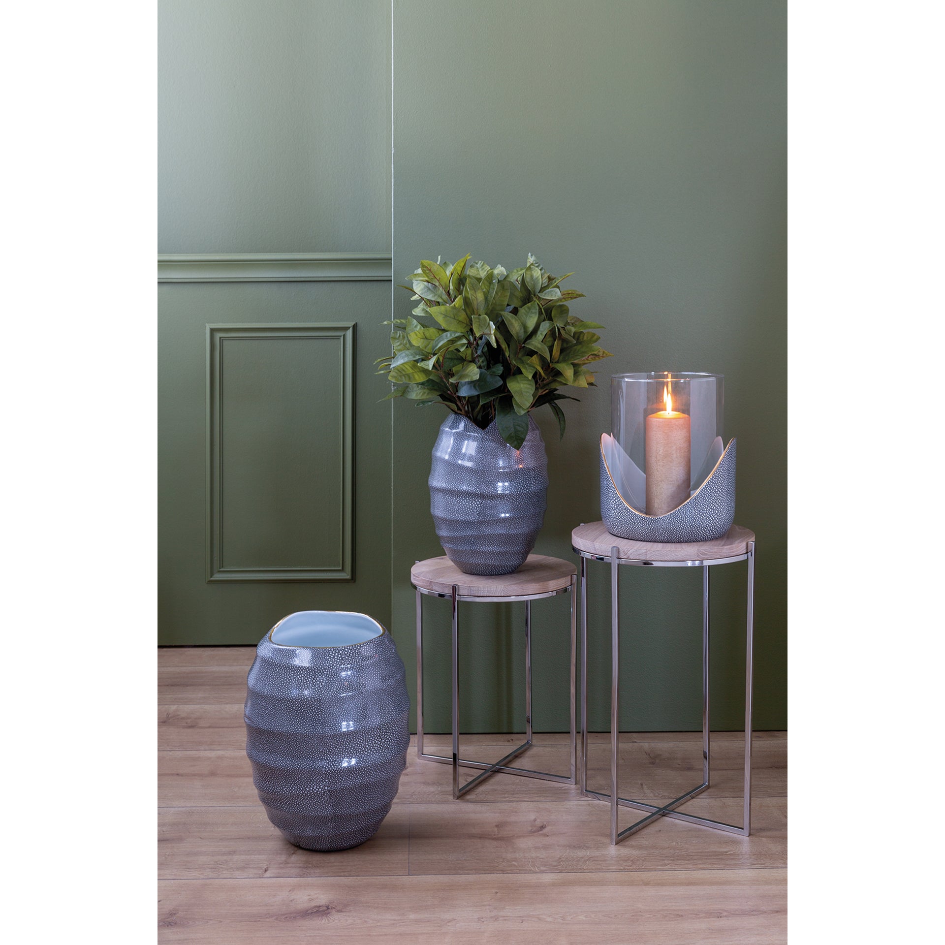 BRIXTON Beistelltisch Eiche geweißt lasiert