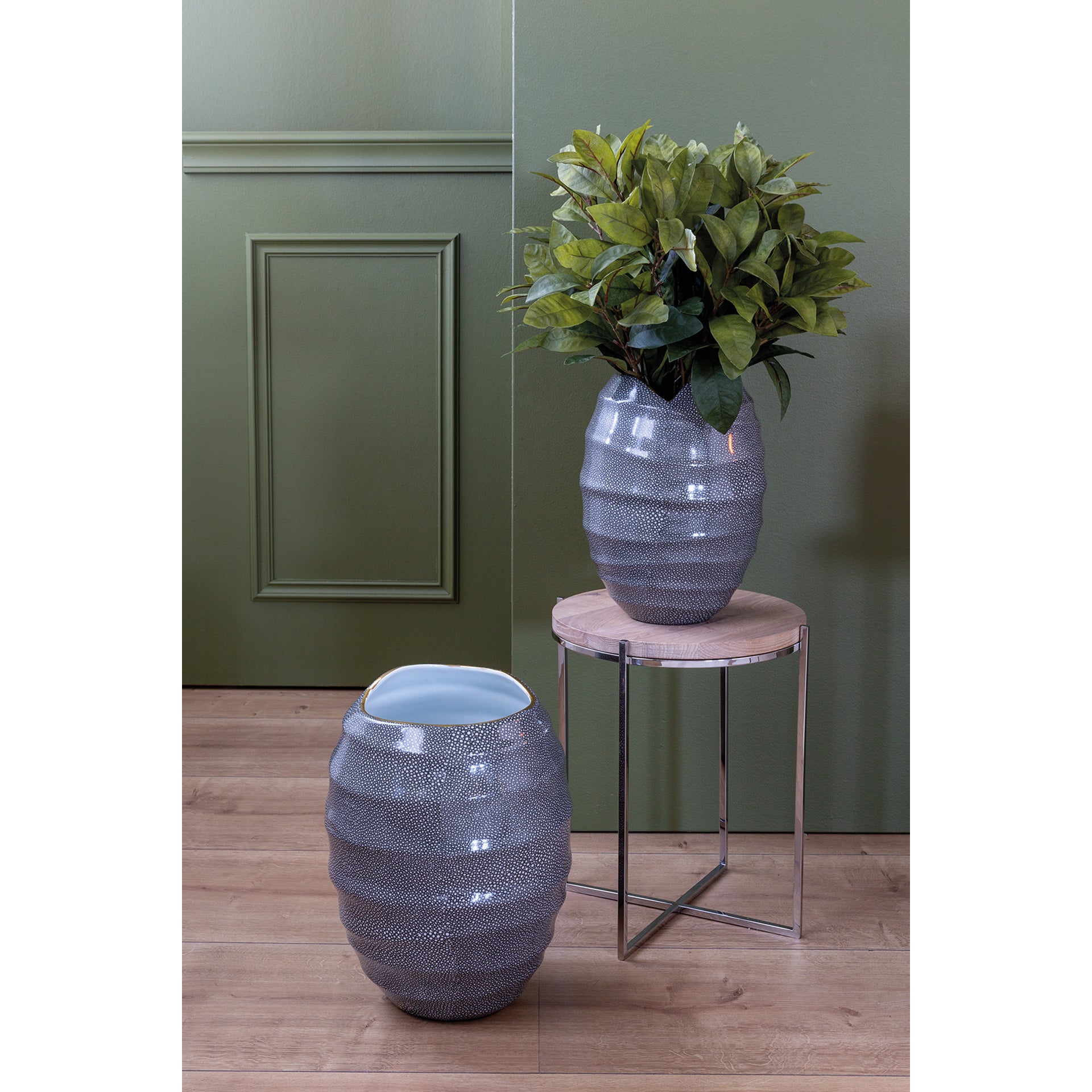 BRIXTON Beistelltisch Eiche geweißt lasiert