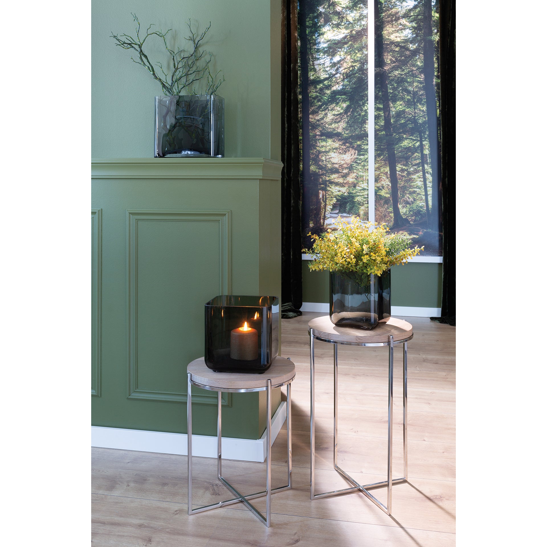 BRIXTON Beistelltisch Eiche geweißt lasiert