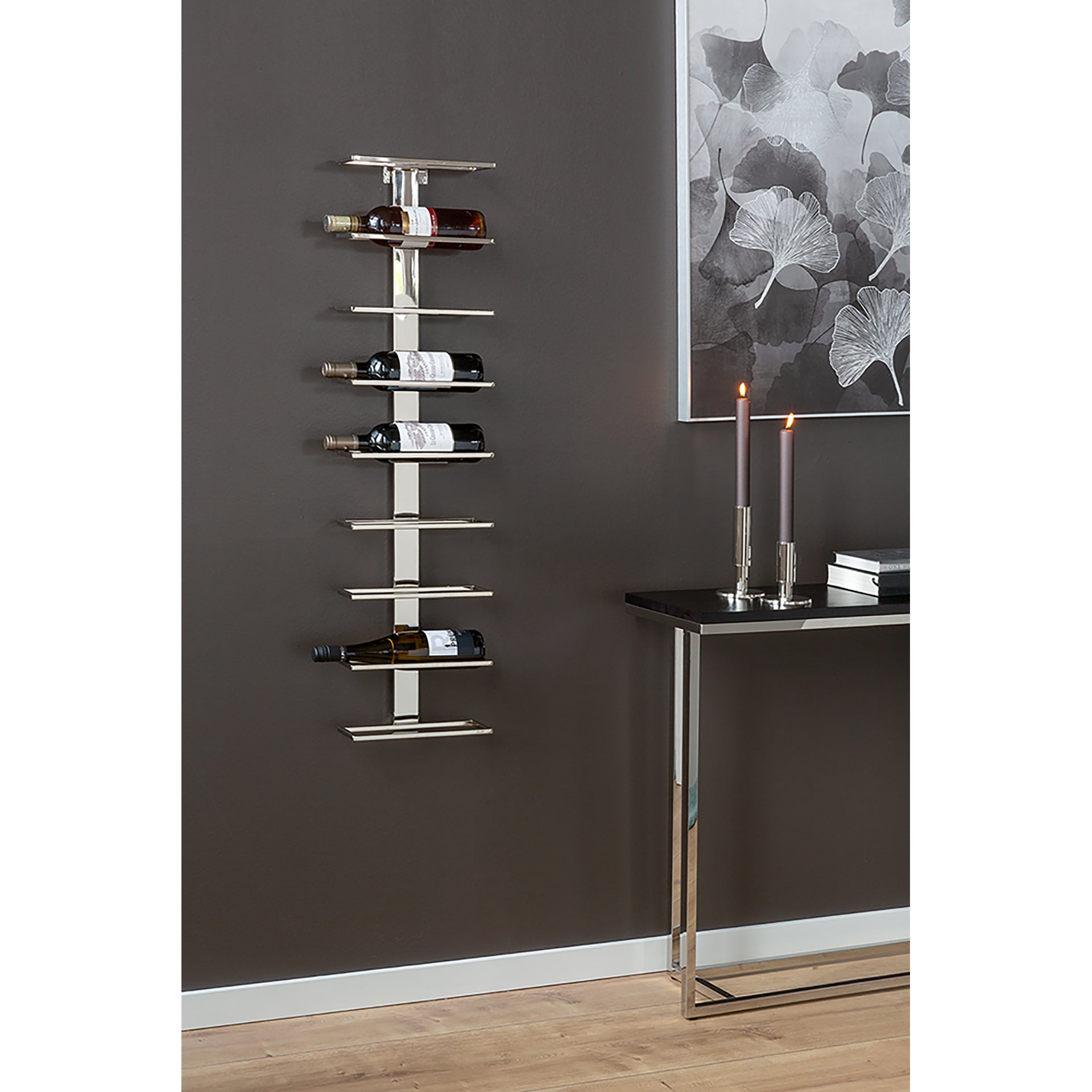 VINOLO Wanddekoration silberfarben