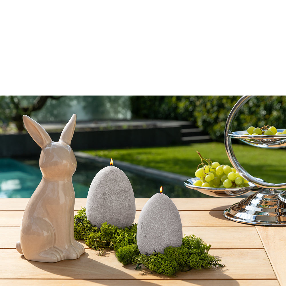 CANDLE Eikerze taupe