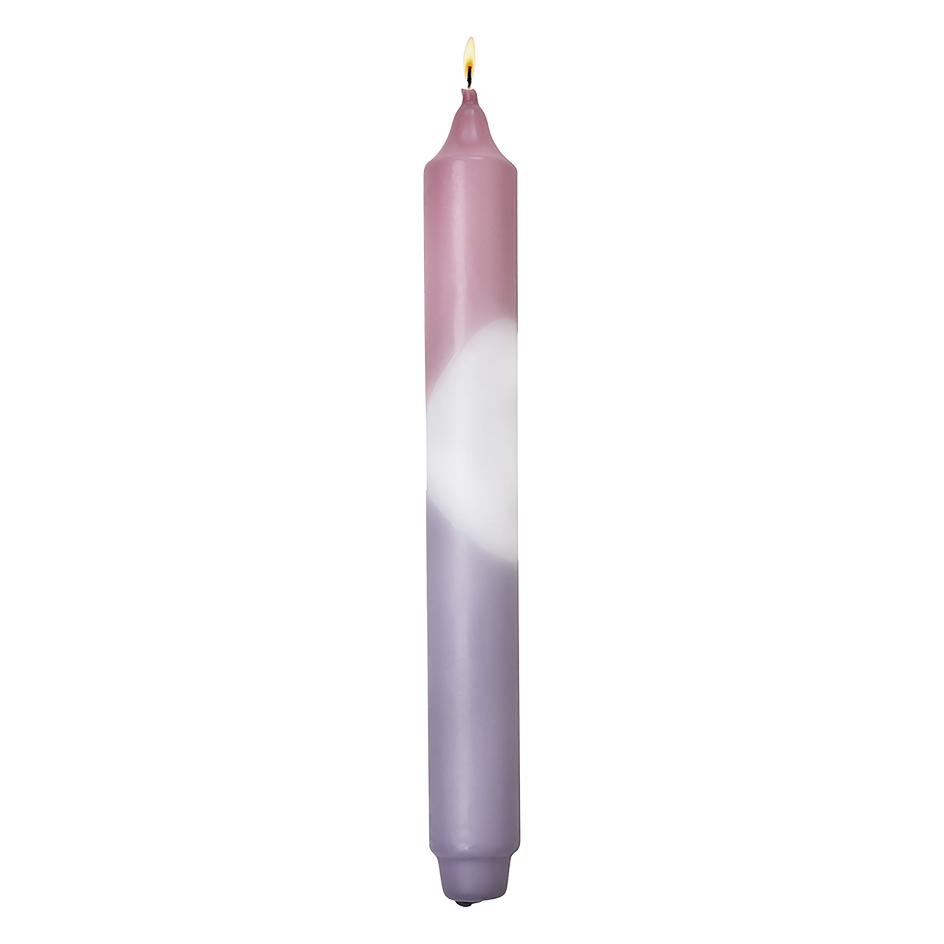CANDLE 2 farbig getauchte Stabkerze rose