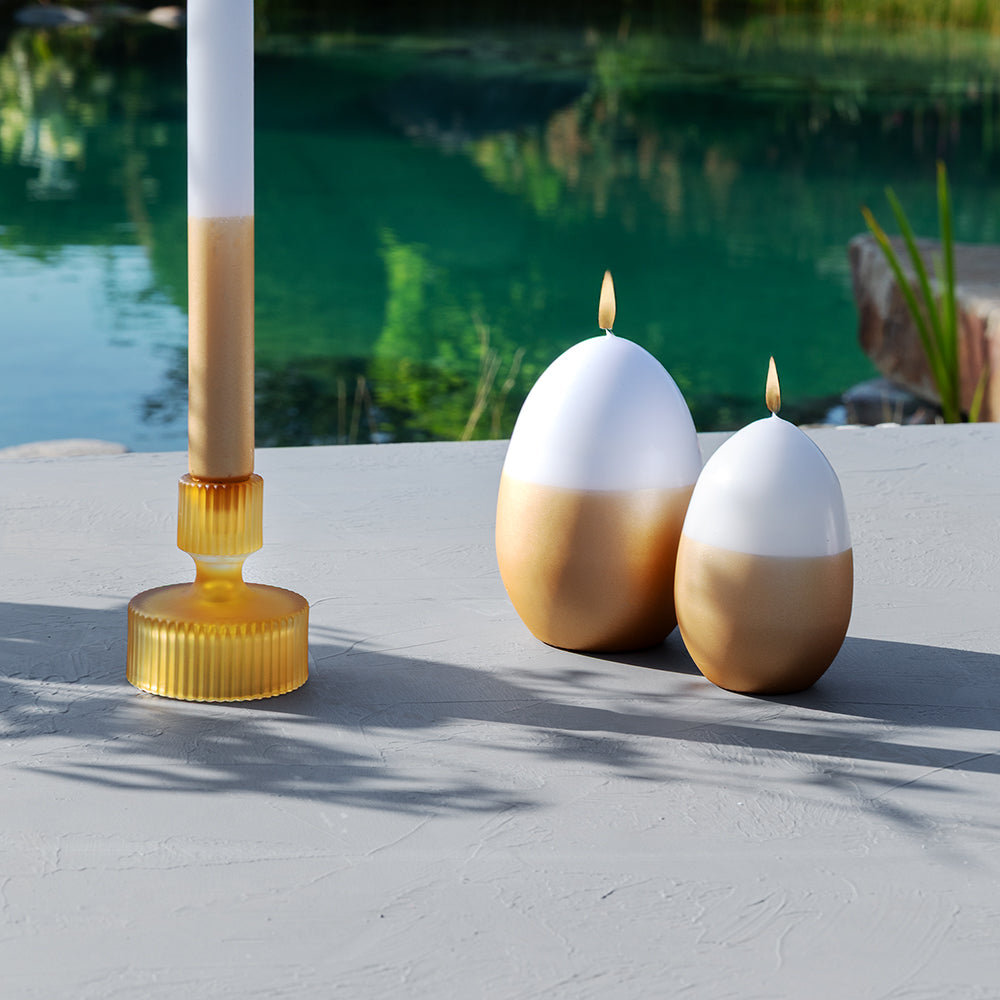 CANDLE Eikerze amber