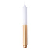 CANDLE 2 farbig getauchte Stabkerze amber