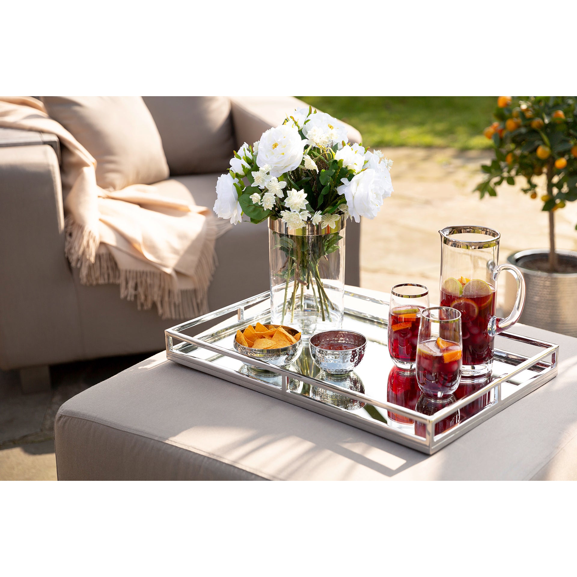 PLATINUM Glaskrug transparent