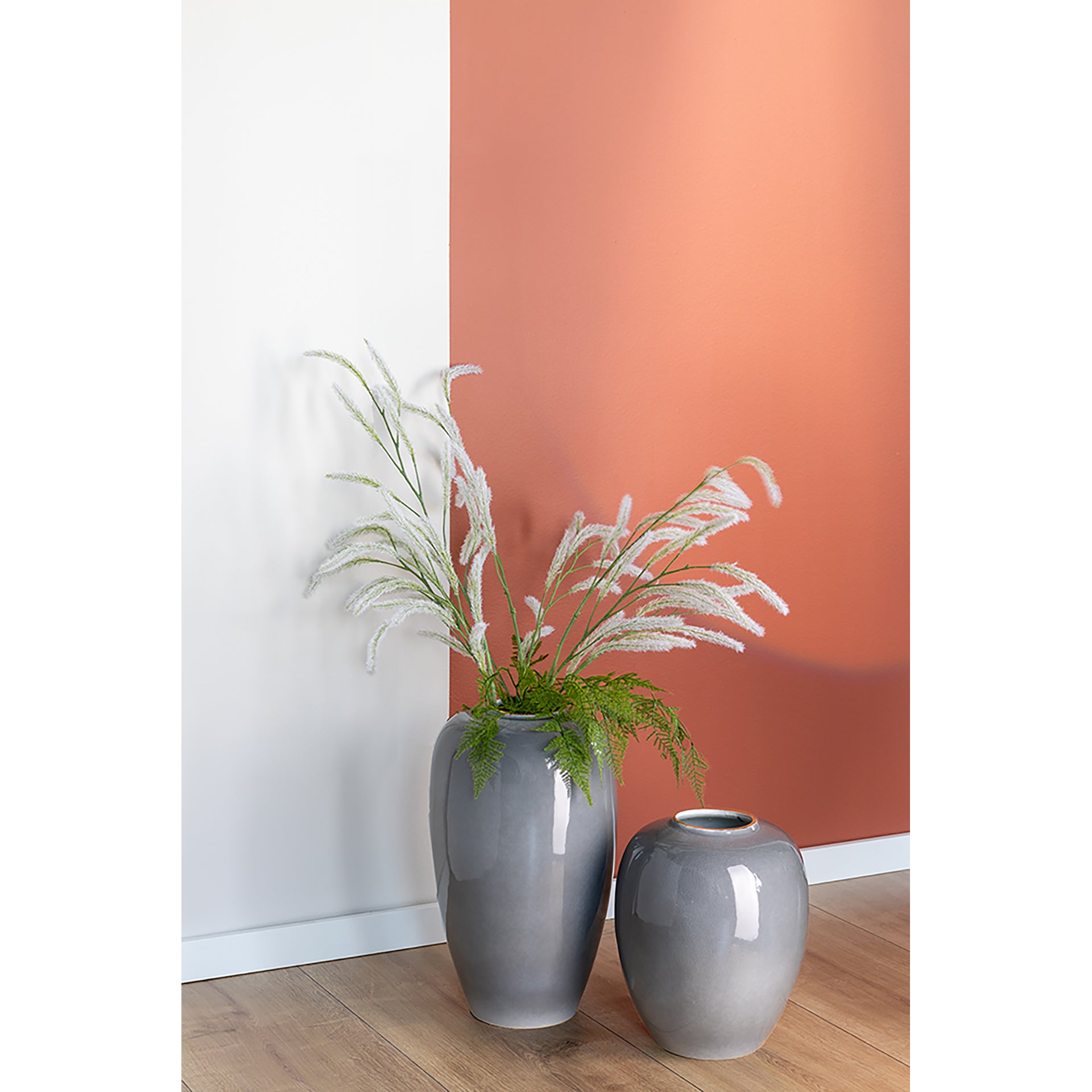 LAMPENPUTZER Kunstblume weiß