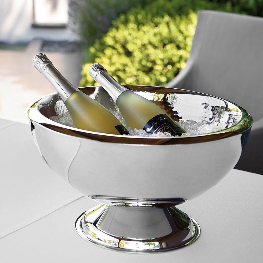 KALAS Barset bestehend aus Punchbowl und 4 Champagner-Gläsern transparent