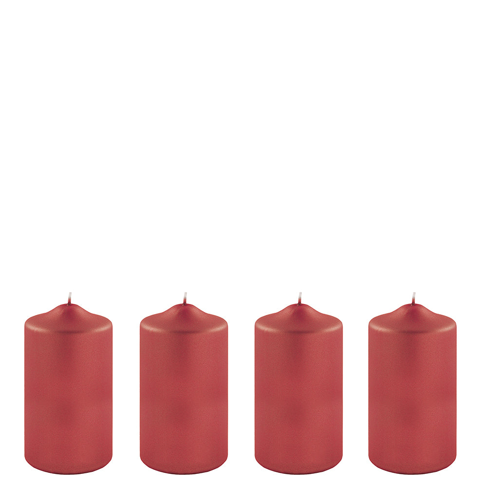 CANDLE Stumpenkerzen grau