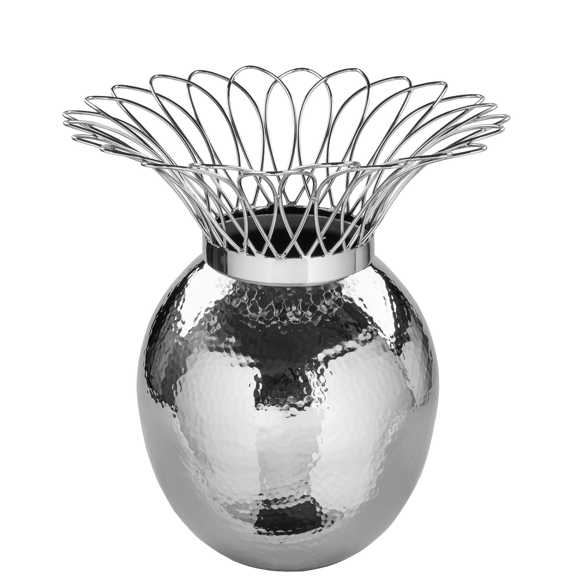TROPIC Vase silberfarben