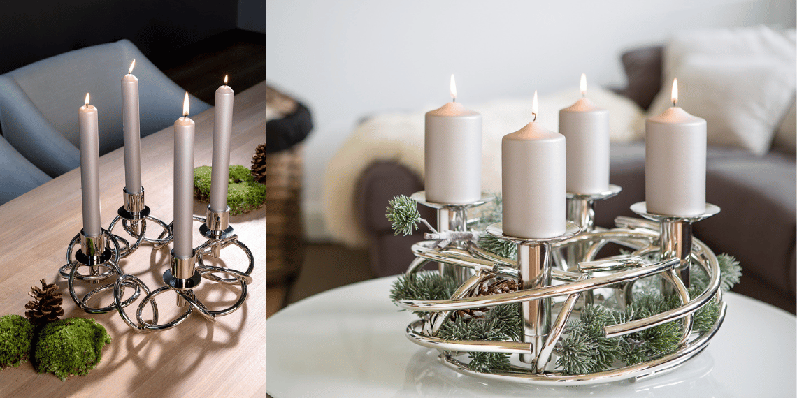 Adventskränze in edlem Design
