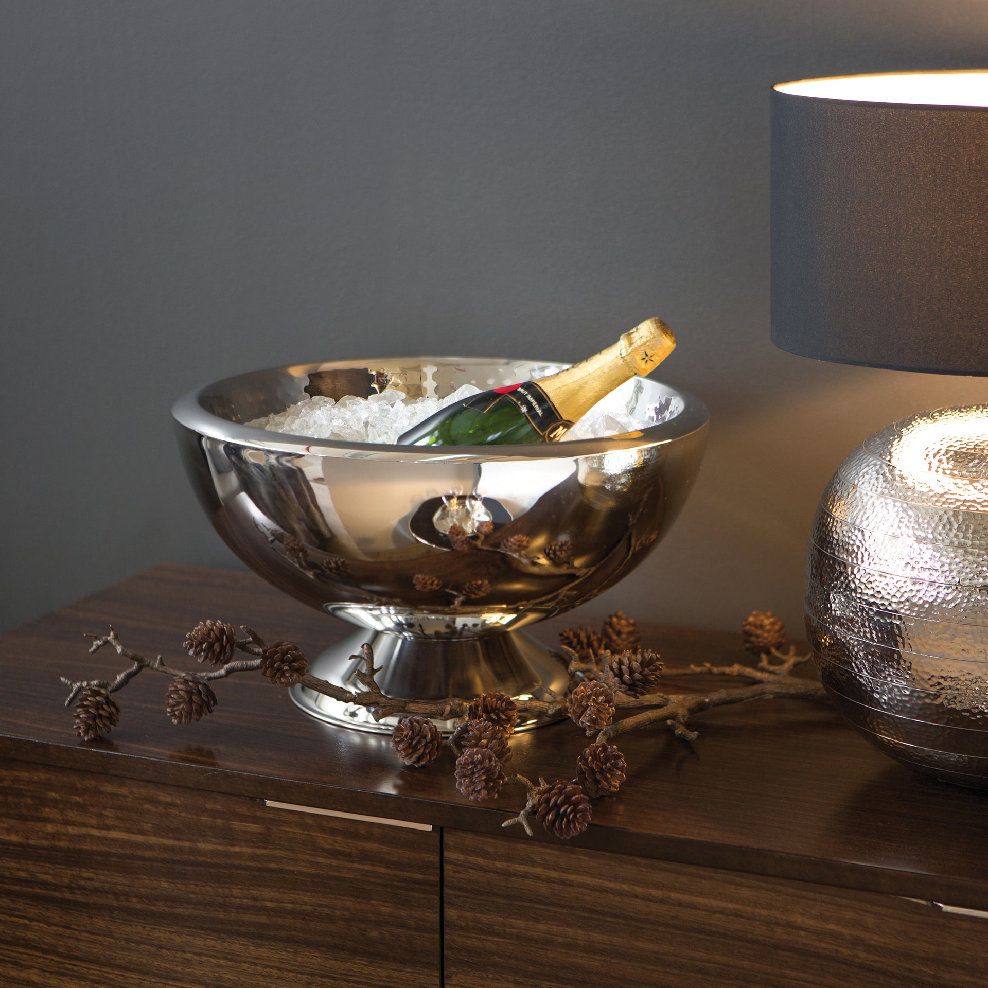 KALAS Punchbowl silberfarben