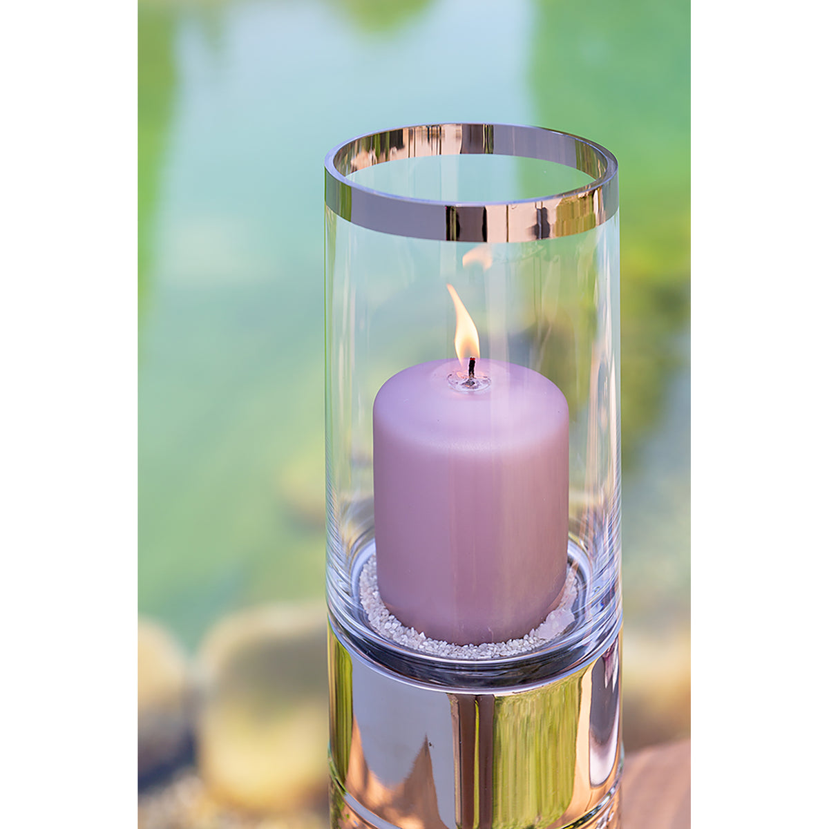 JARO Glaszylinder mit Boden transparent