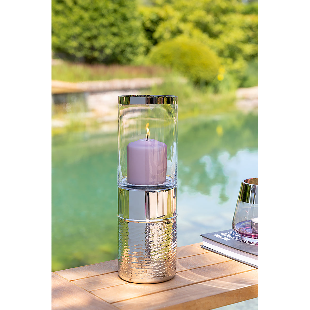 JARO Glaszylinder mit Boden transparent
