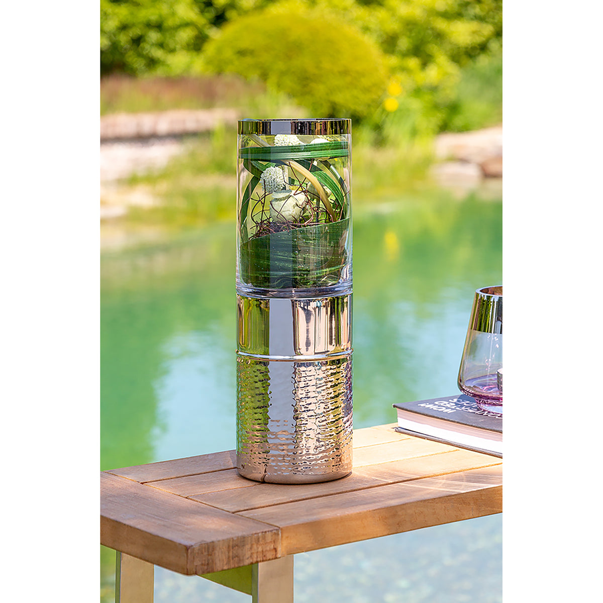 JARO Glaszylinder mit Boden transparent