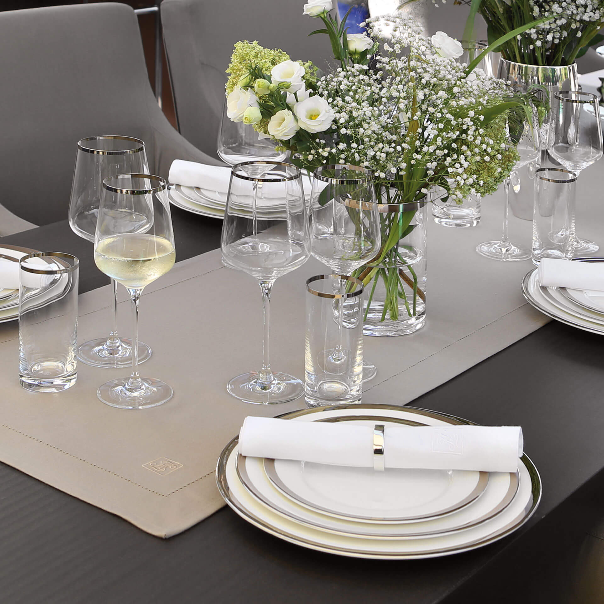 PLATINUM Glaszylinder mit Boden transparent