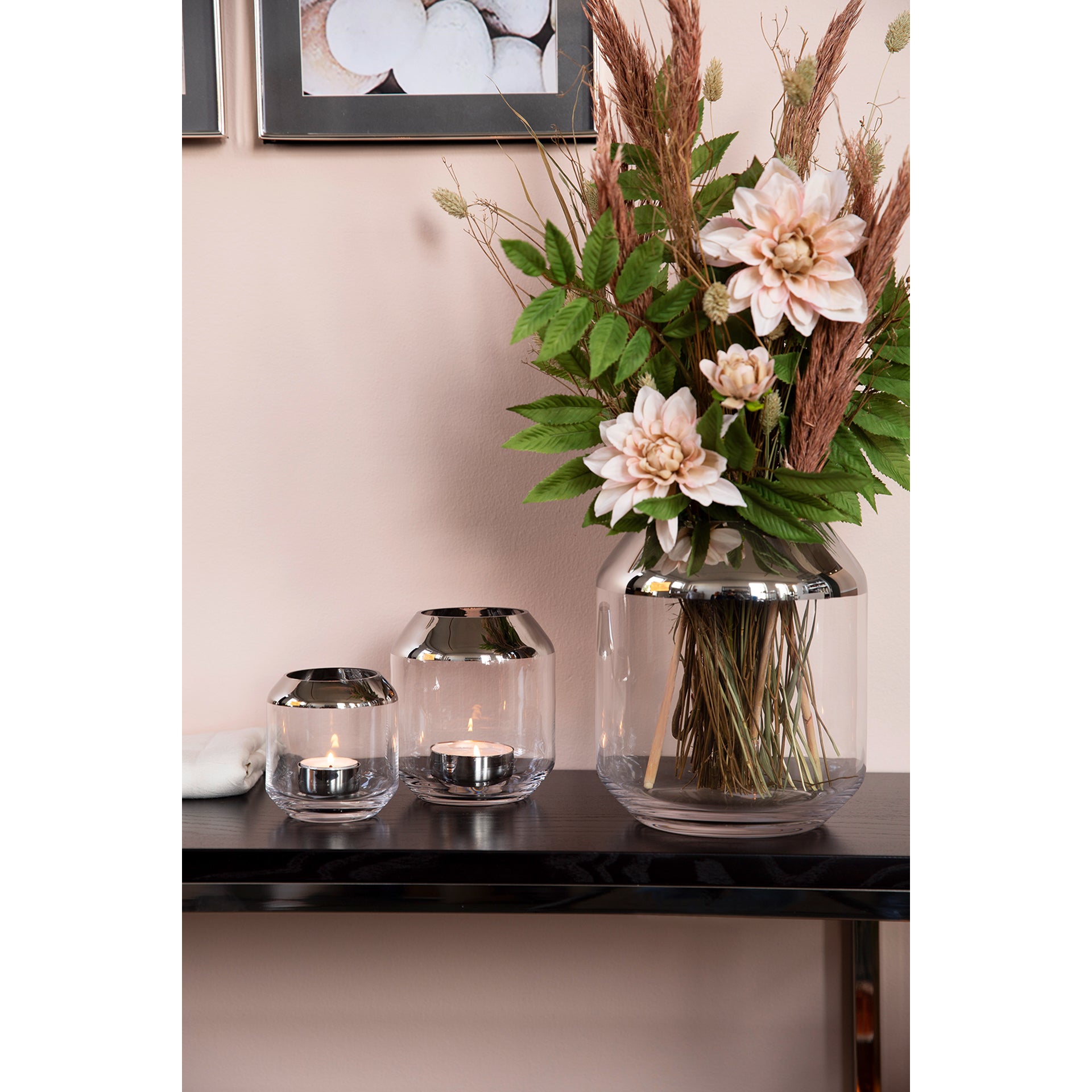 SMILLA Teelichthalter transparent