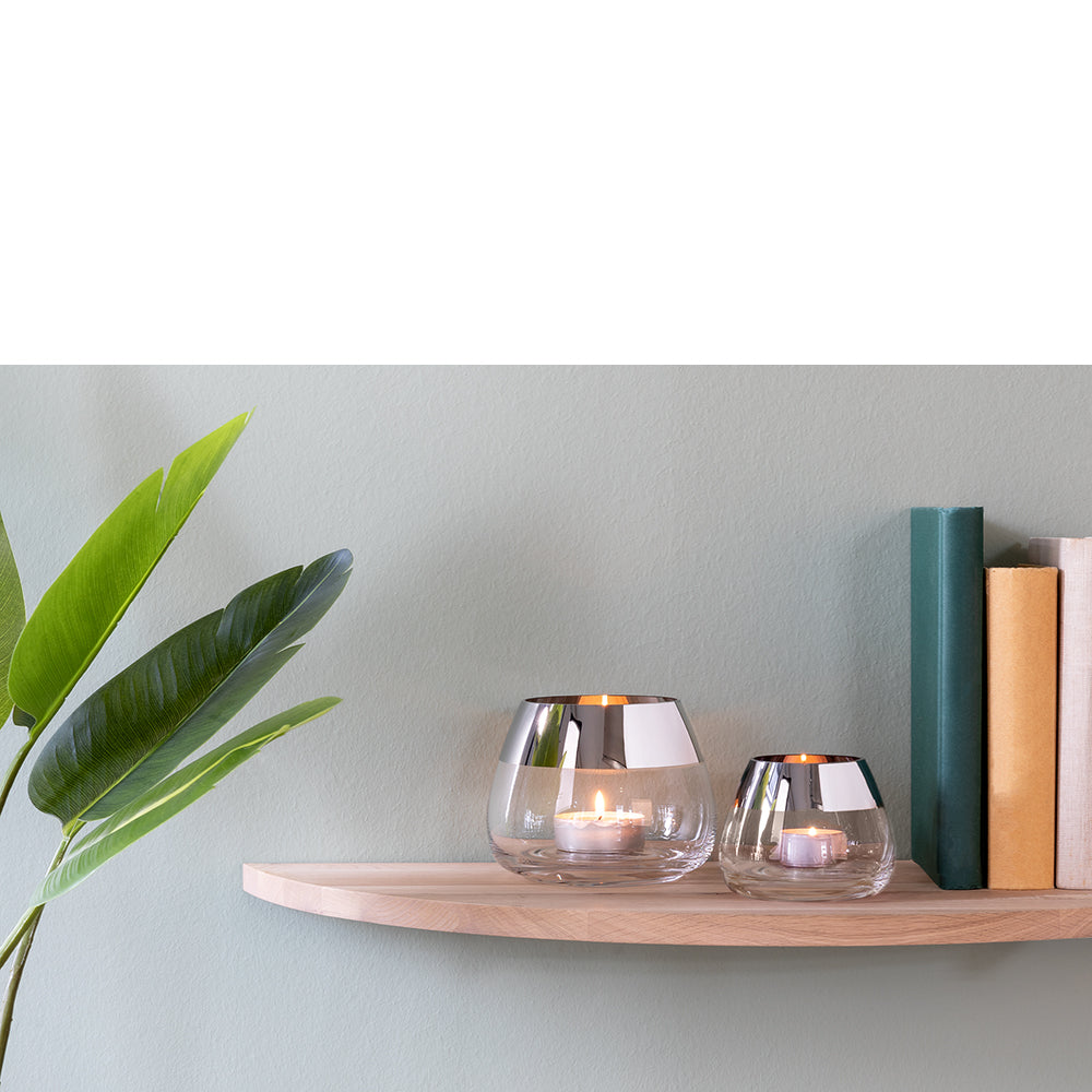 BELLA Teelichthalter transparent