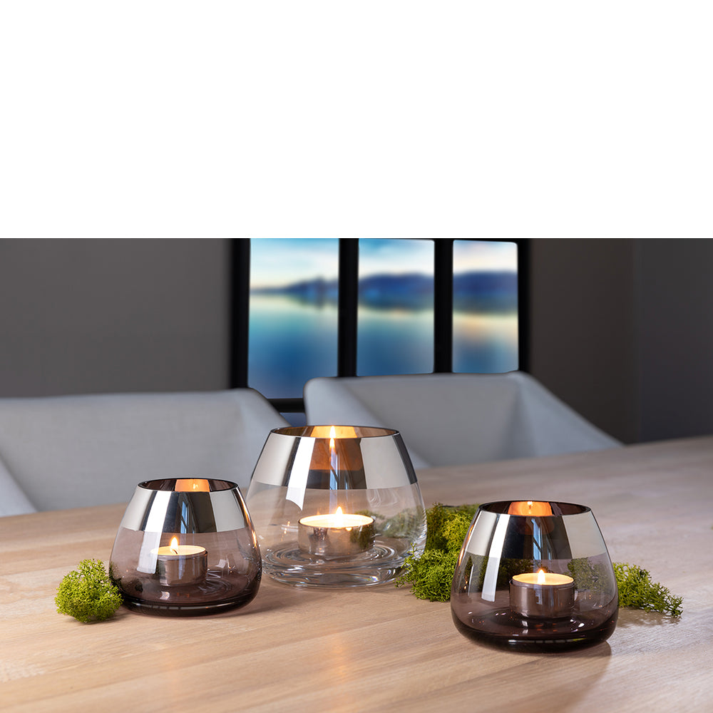 BELLA Teelichthalter transparent